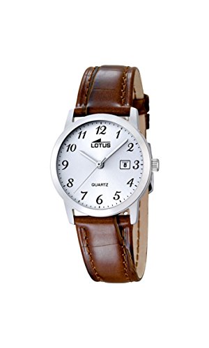 Lotus Damen-Armbanduhr 18240/2, Edelstahl, Braun, Durchmesser 30 mm von Lotus