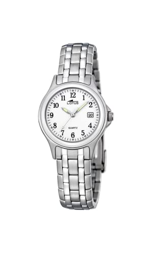 Lotus Damen Analog Quarz Uhr mit Edelstahl Armband 15151/A von Relojes Lotus