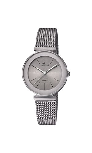 Lotus Watches Damen Datum klassisch Quarz Uhr mit Edelstahl Armband 18435/2 von Lotus Watches
