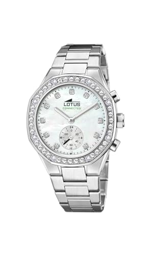 Lotus Damen Armbanduhr in der Farbe Silber mit Edelstahlarmband, Wasserdichtigkeit: 5bar, Gehäusedurchmesser: 38 mm, 18924/1 von Lotus