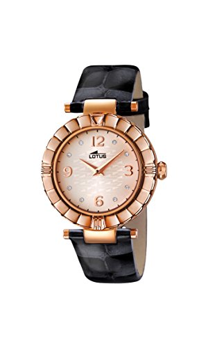 Lotus Damen Analog Quarz Uhr mit Leder Armband 15912/3 von Lotus