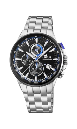 Lotus Herren Analog Quarz Uhr mit Edelstahl Armband 18586/5, Silber von Lotus