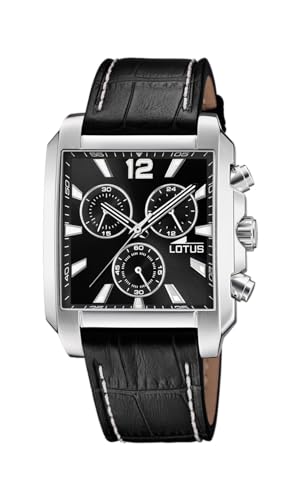 Lotus Herren Chronograph Chrono in der Farbe Schwarz mit Lederarmband, Gehäusedurchmesser: 38mm, 18851/4 von Lotus