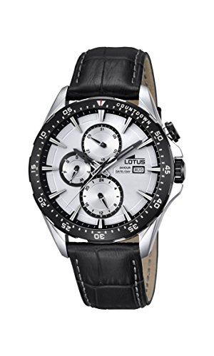 Lotus Herren Analog Quarz Uhr mit Leder Armband 18312/1 von Lotus
