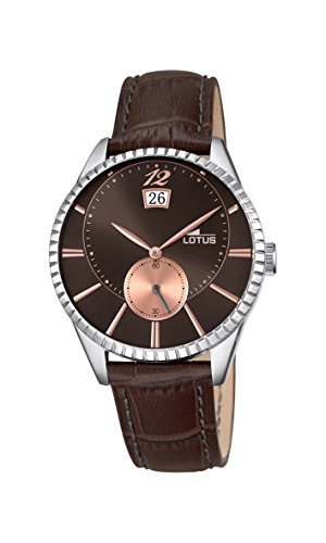 Lotus Herren Analog Uhr mit Leder Armband 18322/5 von Lotus