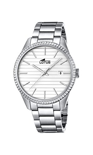 Lotus Unisex Analog Quarz Uhr mit Edelstahl Armband 18299/1 von Lotus