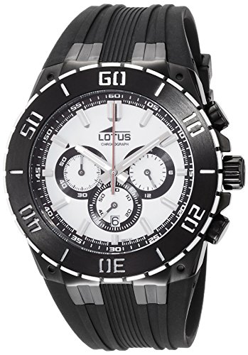 Lotus Herren-Armbanduhr Chronograph Quarz Kautschuk 15802/1 von Lotus