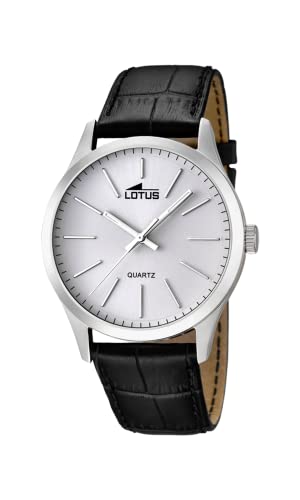 Lotus Herren Analog Quarz Uhr mit Leder Armband 15961/1 von LOTUS