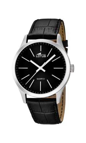 Lotus Herren Analog Quarz Uhr mit Leder Armband 15961/3 von LOTUS