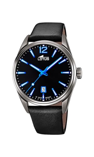 Lotus Herren Analog Quarz Uhr mit Leder Armband 18685/6 von Lotus