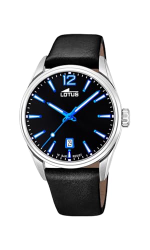 Lotus Herren Analog Quarz Uhr mit Leder Armband 18693/6 von Lotus