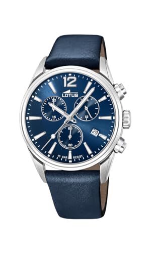 Lotus Herren Chronograph Quarz Uhr mit Leder Armband 18691/1 von Relojes Lotus