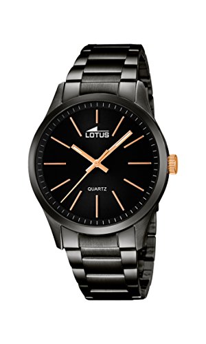 Lotus Herren Analog Quarz Uhr mit Edelstahl Armband 18162/2 von LOTUS