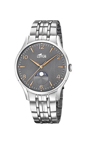 Lotus Herren Analog Quarz Uhr mit Edelstahl Armband 18425/2 von Lotus