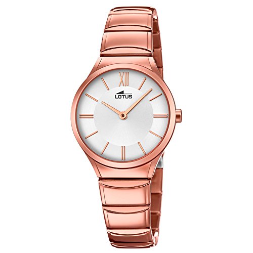 Lotus Uhr Für Damen 18490/1 Outlet Roségold Edelstahl Case RoségoldEdelstahl Band von Relojes Lotus