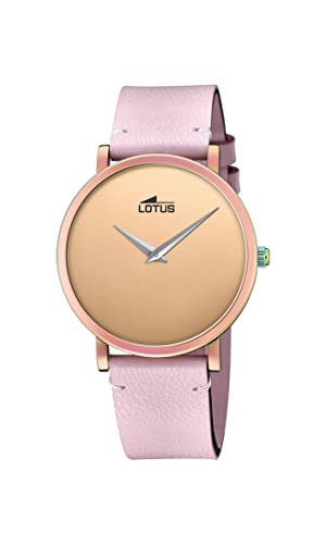 Lotus Uhr Für Damen 18778/1 Outlet Roségold Edelstahl Case RoségoldLeder Band von Lotus