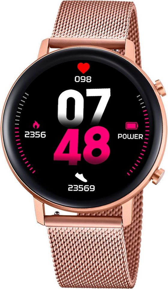 Lotus Multifunktionsuhr Lotus Damenuhr Edelstahl roségold Lotus, (Multifunktionsuhr), Damen Armbanduhr rund, groß (ca. 42,5mm), Edelstahl von Lotus