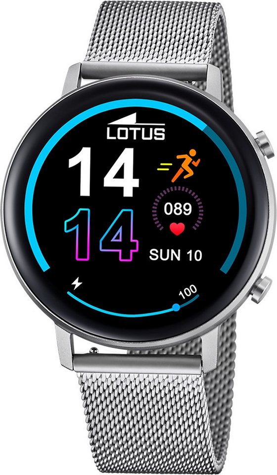 Lotus Multifunktionsuhr Lotus Herrenuhr Edelstahl silber Lotus, (Multifunktionsuhr), Herren Armbanduhr rund, groß (ca. 42,5mm), Edelstahl von Lotus