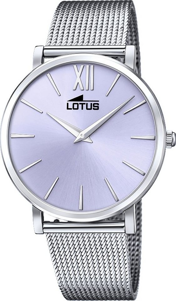 Lotus Quarzuhr Lotus Damen Armbanduhr Smart Casual, Damenuhr rund, mittel (ca. 38mm) Edelstahlarmband silber von Lotus