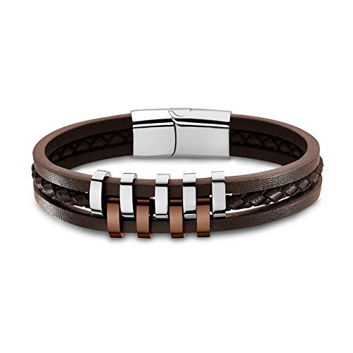 Lotus STYLE Herren Armband LS1838-2/3 Edelstahl Schmuck Silber braun D4JLS1838-2-3 Armband von Lotus STYLE