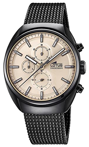 Lotus Herren Chronograph Quarz Uhr mit Edelstahl Armband 18567/A von Lotus