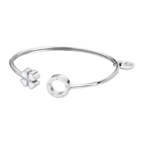 Lotus Style Armband für Damen aus Edelstahl in der Farbe Silber, Durchmesser 6,6 cm, LS2183-2/1 von Lotus
