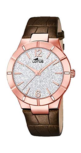 Lotus Damen Analog Quarz Uhr mit Leder Armband 18610/3 von Lotus