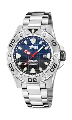 Lotus Uhr Für Herren 18929/E Diver Silber Edelstahl Case SilberEdelstahl Band von Lotus