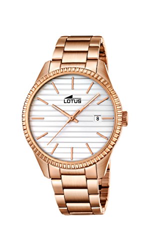 Lotus Unisex Analog Quarz Uhr mit Edelstahl Armband 18300/1 von Lotus