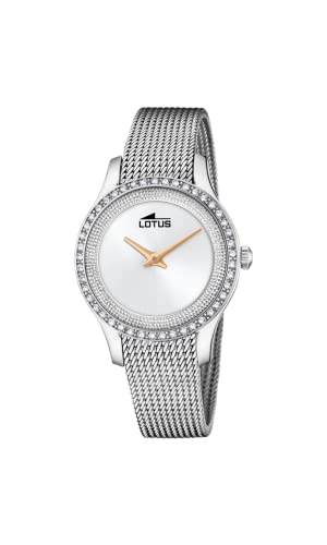 LOTUS Damen Fashion Uhr Bliss in der Farbe Silber mit Edelstahlarmband, Gehäusedurchmesser: 31,5mm, 18826/1 von LOTUS