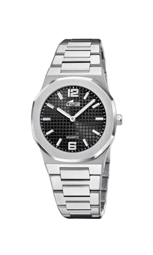 Lotus Damen Armbanduhr aus Edelstahl in der Farbe Silber-Schwarz 32,5mm, Wasserdichtigkeit: 5Bar, 18843/4 von Lotus