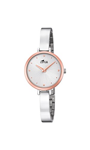 Lotus Watches Damen Datum klassisch Quarz Uhr mit Edelstahl Armband 18560/1 von Lotus Watches