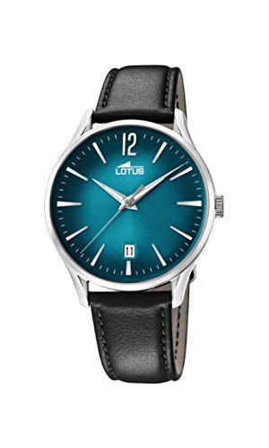 Lotus Watches Herren Datum klassisch Quarz Uhr mit Leder Armband 18402/5 von Lotus Watches