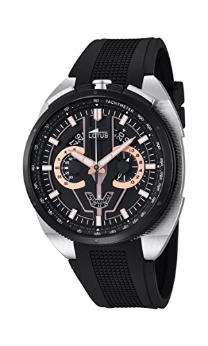 Lotus Herren Chronograph Quarz Uhr mit Gummi Armband 10128/4 von Lotus