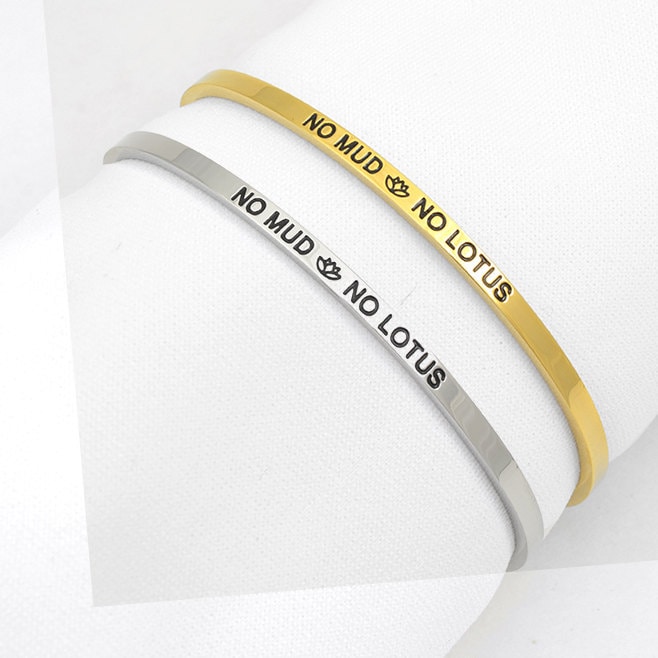 3 Mm Kein Schlamm Lotus Armreif Armband von LotusLionDesign
