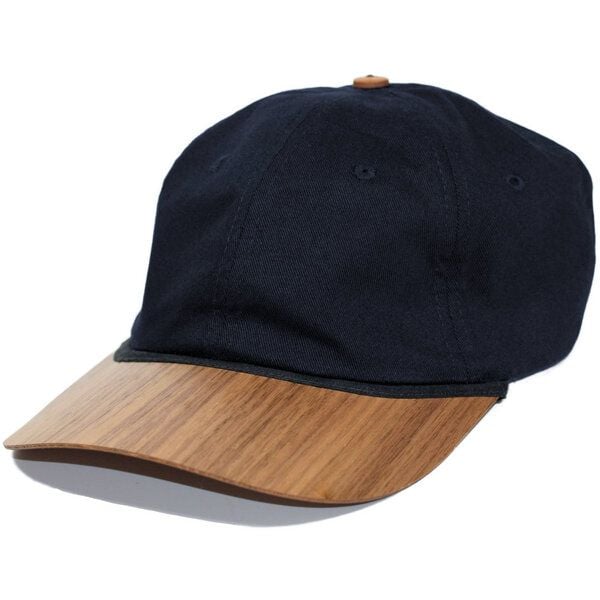 Lou-i Dad Cap Bio-Baumwolle mit edlem Holzschild von Lou-i