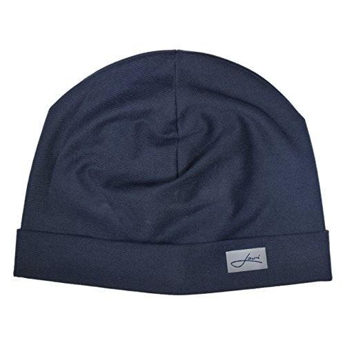 Lou-i Damen Baumwollmütze blau Beanie Hat Made in Germany Wintermütze (57-58), blau von Lou-i