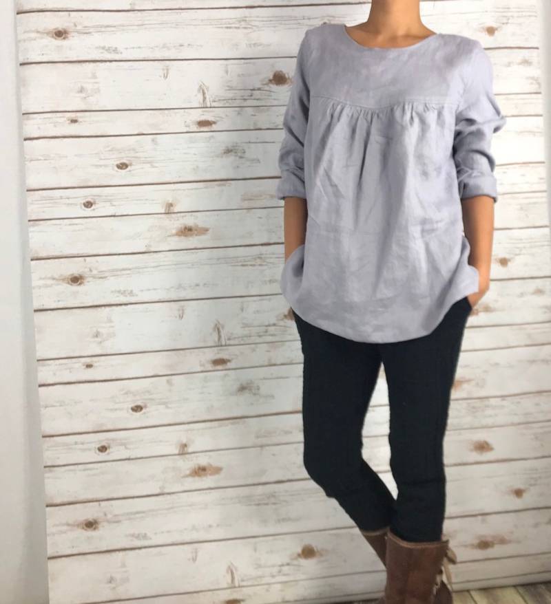 Lt 1813/ 100% Leinen Bluse von LouEmbrace