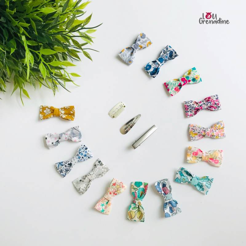 Haarspange Aus Liberty-Stoff, Mit Krokodilklemme Schleife Stoff Liberty Of London, Floralem Und Buntem Muster Haarspange Aus Liberty-Stoff, Mit Krokodilklemme Schleife Stoff Liberty Of London, Floralem Und Buntem Muster von LouGrenadine