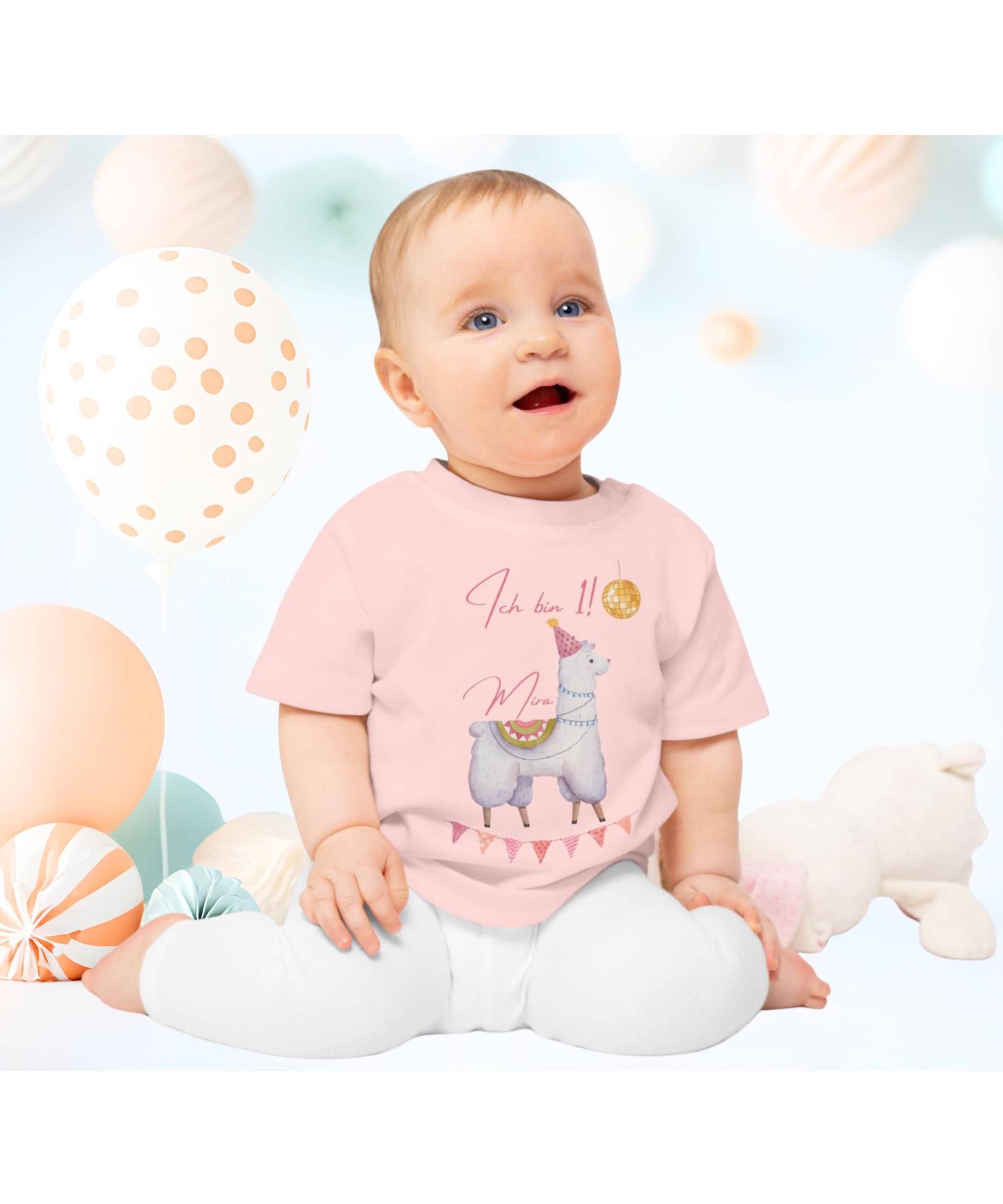 Baby Erster Geburtstag T-Shirt Personalisiert, Geschenke, Lama, Boho, Outfit, Kindergeburtstag Wild One von LouViDesigns