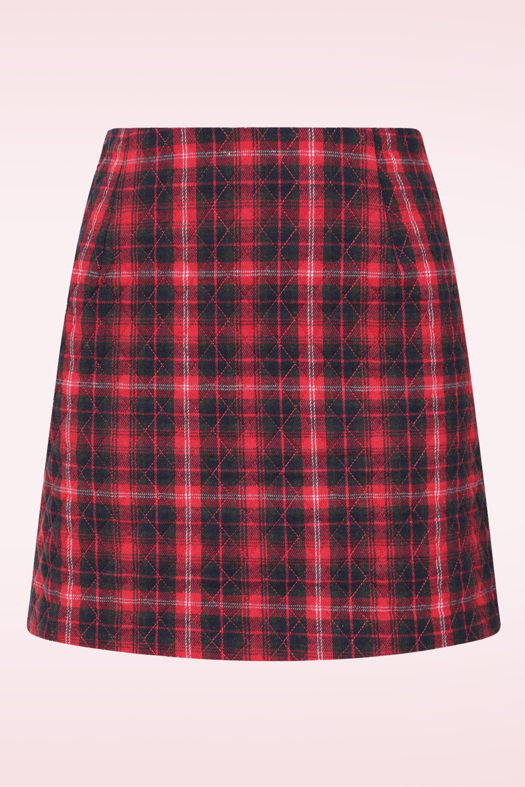 Aubin Winter Check Minirock in Rot von Louche