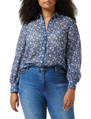 Louche Damen Byron-primär-Gänseblümchen Hemd mit Button-Down-Kragen, blau, 34 von Louche