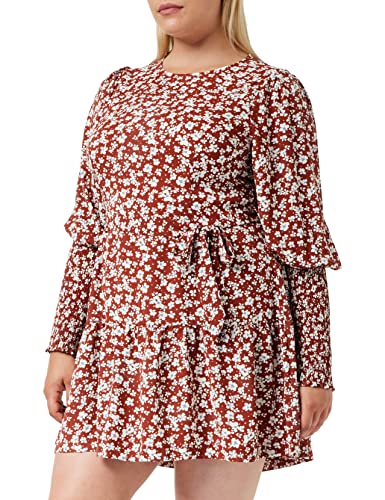 Louche Damen Daphne-hübsche-Frau-floral Kleid, braun, 40 von Louche