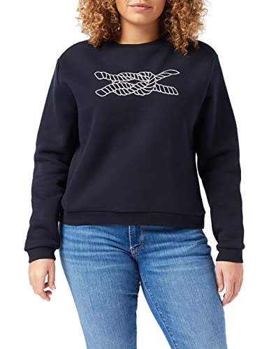 Louche Damen Jan-Knot Polo-Pullover, Navy, 38 von Louche