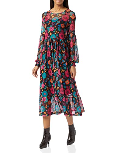Louche Damen LUCINDA-70'S-FLORAL Lssiges Abendkleid, Multi, 38 von Louche