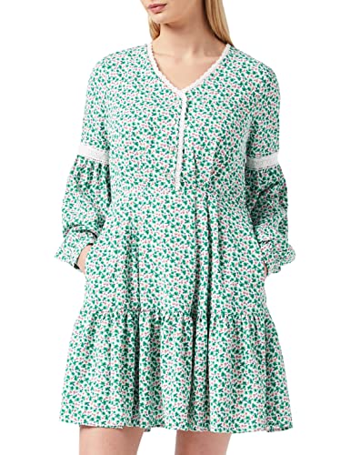 Louche Damen Noomi-Mint-Blossom Kleid, grün, 36 von Louche