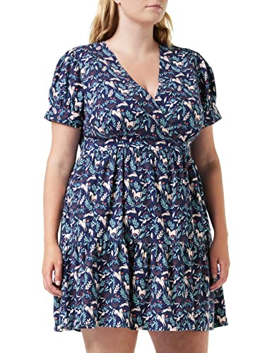 Louche Damen Saara-Magic-Forest Kleid, Navy, XS von Louche