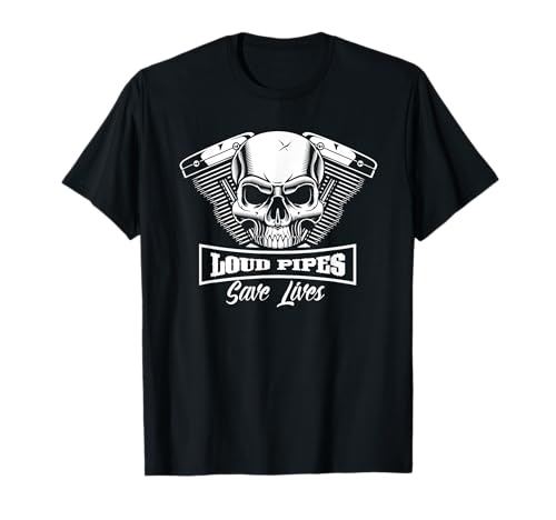 Loud Pipe Save Lives Bikers Skull Herren Damen T-Shirt Loud Pipe Save Lives Bikers Skull Herren Damen T-Shirt von Loud Pipes Save Lives Bikers Tee