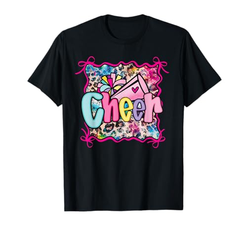 Rainbow Coquette Cheer Cheerleader Pom Megafon Girl Bow T-Shirt Rainbow Coquette Cheer Cheerleader Pom Megafon Girl Bow T-Shirt von Loud Proud Sport Cheerleading Squad Team Girls