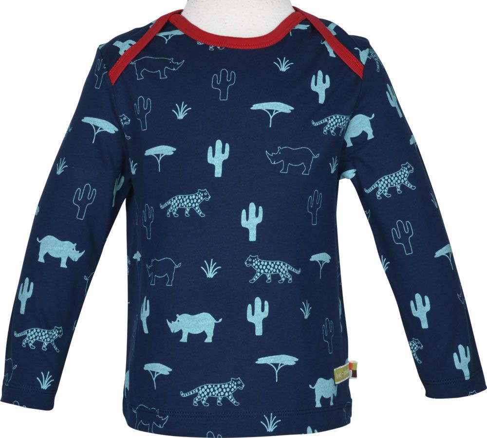 loud + proud Shirt Langarm ultramarin von Loud und Proud